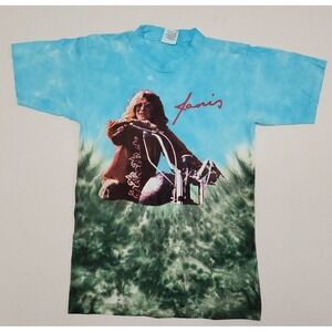 Vintage Janis Joplin Tie Dye 2002 T-Shirt Alore Tag Size Small VTG Single Stitch